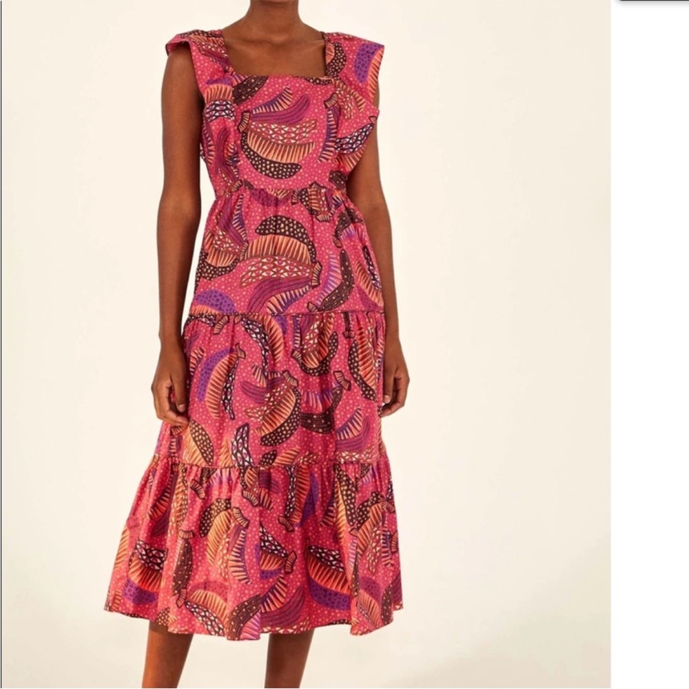 Anthropologie Farm Rio Wild Bananas Dress XS